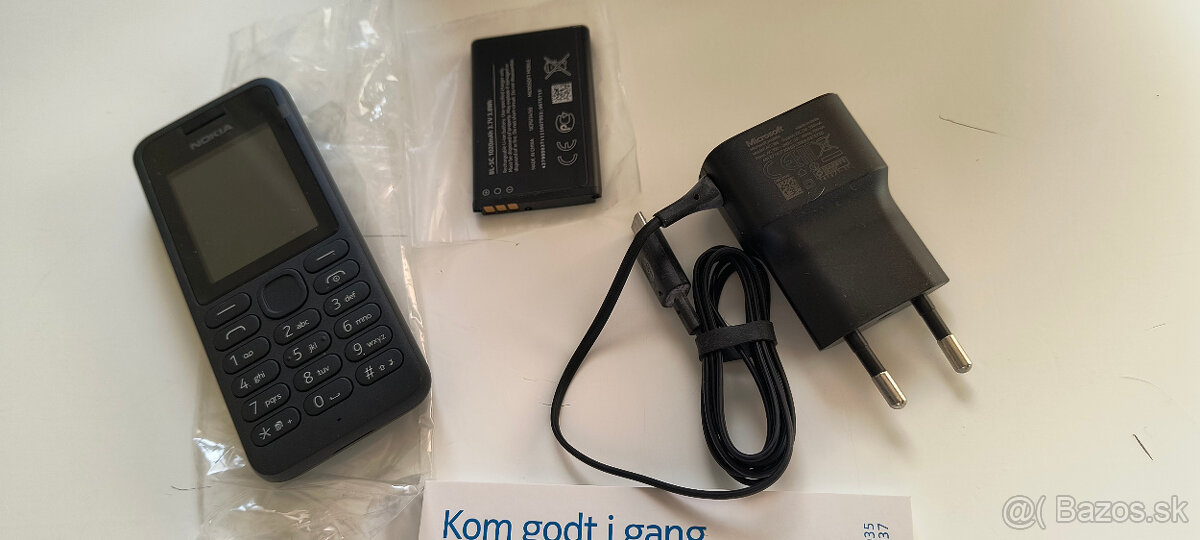 Nokia 130 Dual SIM, Kupovaný v Nórsku, nový, ANGLIČTINA.