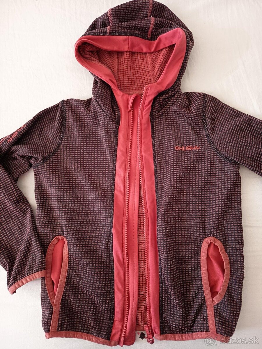 Husky funkčná mikina s kapucňou Artic Zip K 122/128