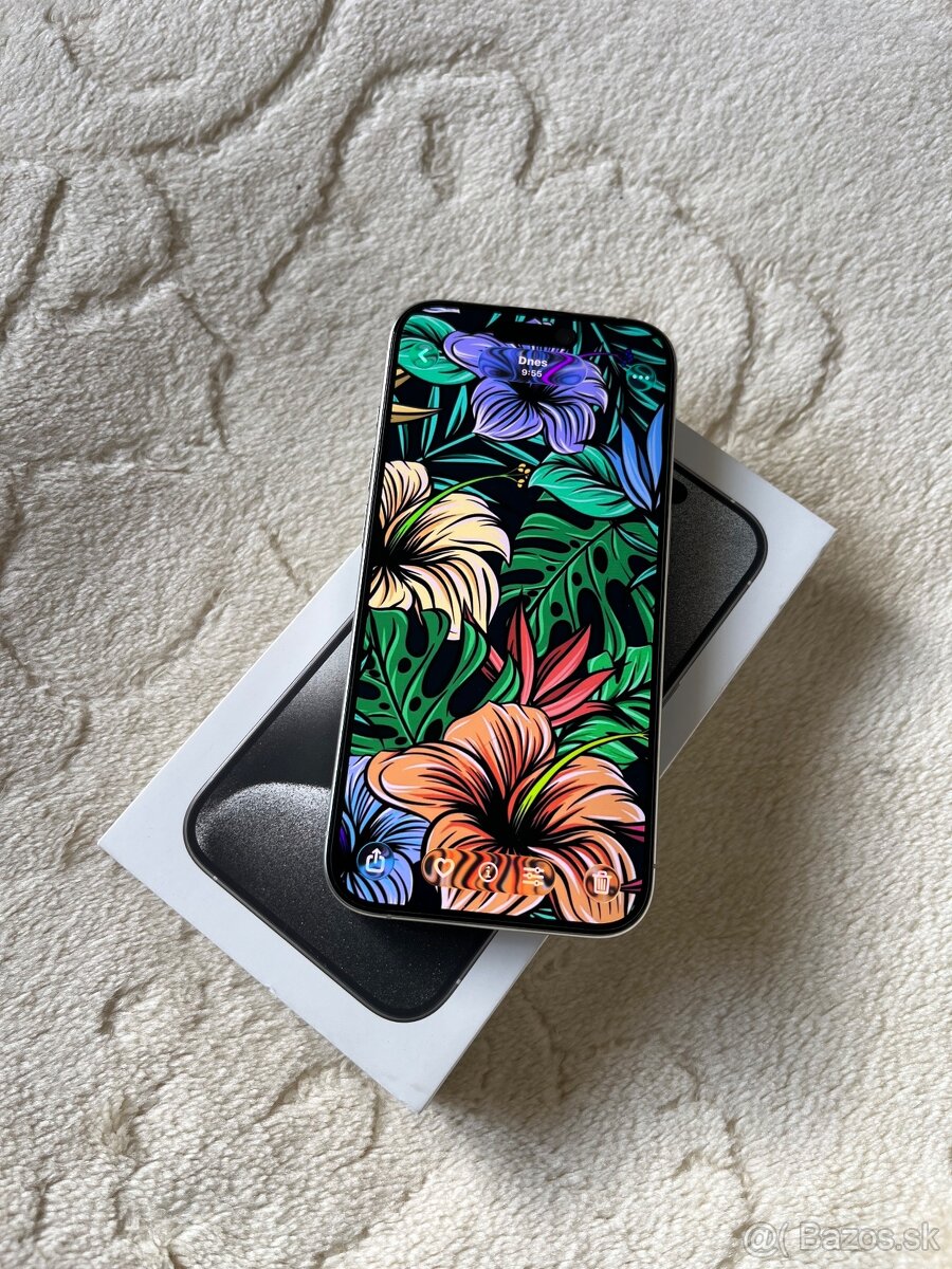 iPhone 15 Pro 128GB Natural TItanium. Ako nový