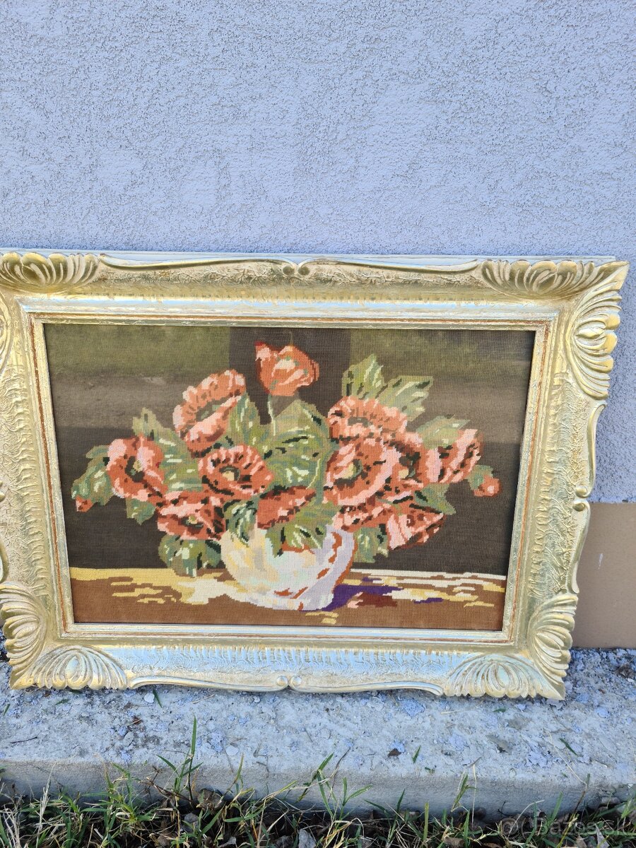 Predám -OBRAZ MAKY - GOBELÍN