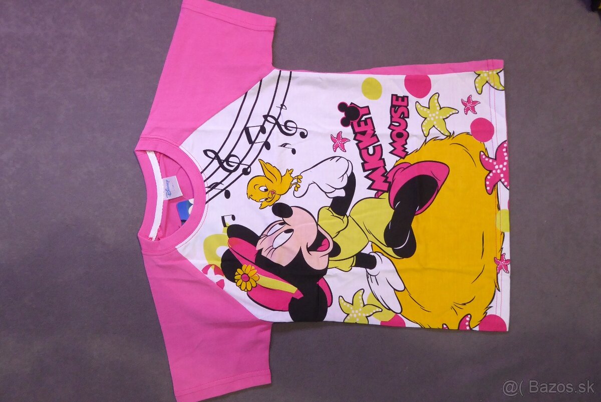 tričko minnie mouse veľkosť 130