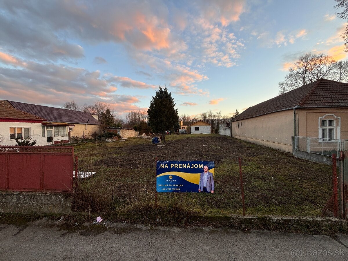 Prenájom pozemku v Šuranoch