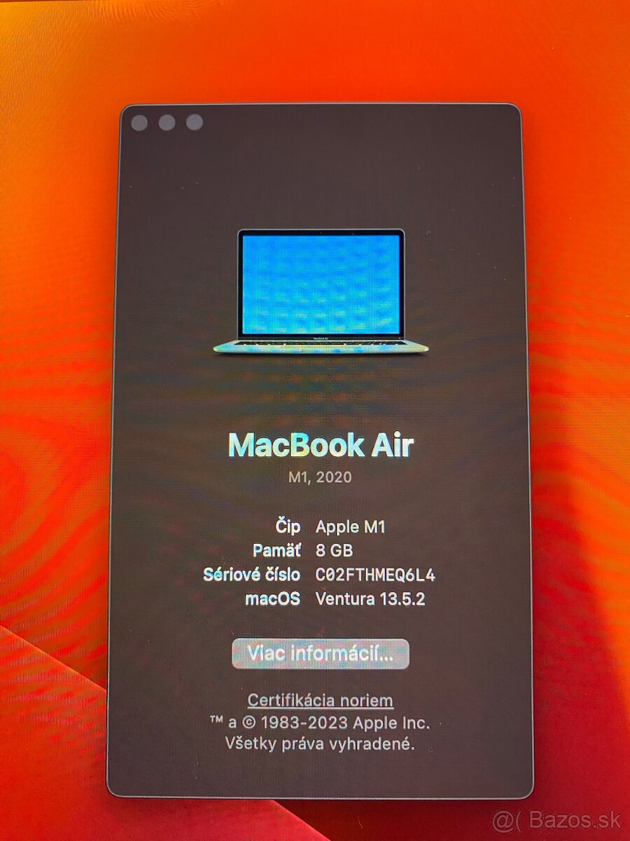 MacBook Air M1,2020