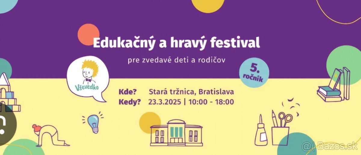 Predám 1x vstupenku na Vševedko festival 2025