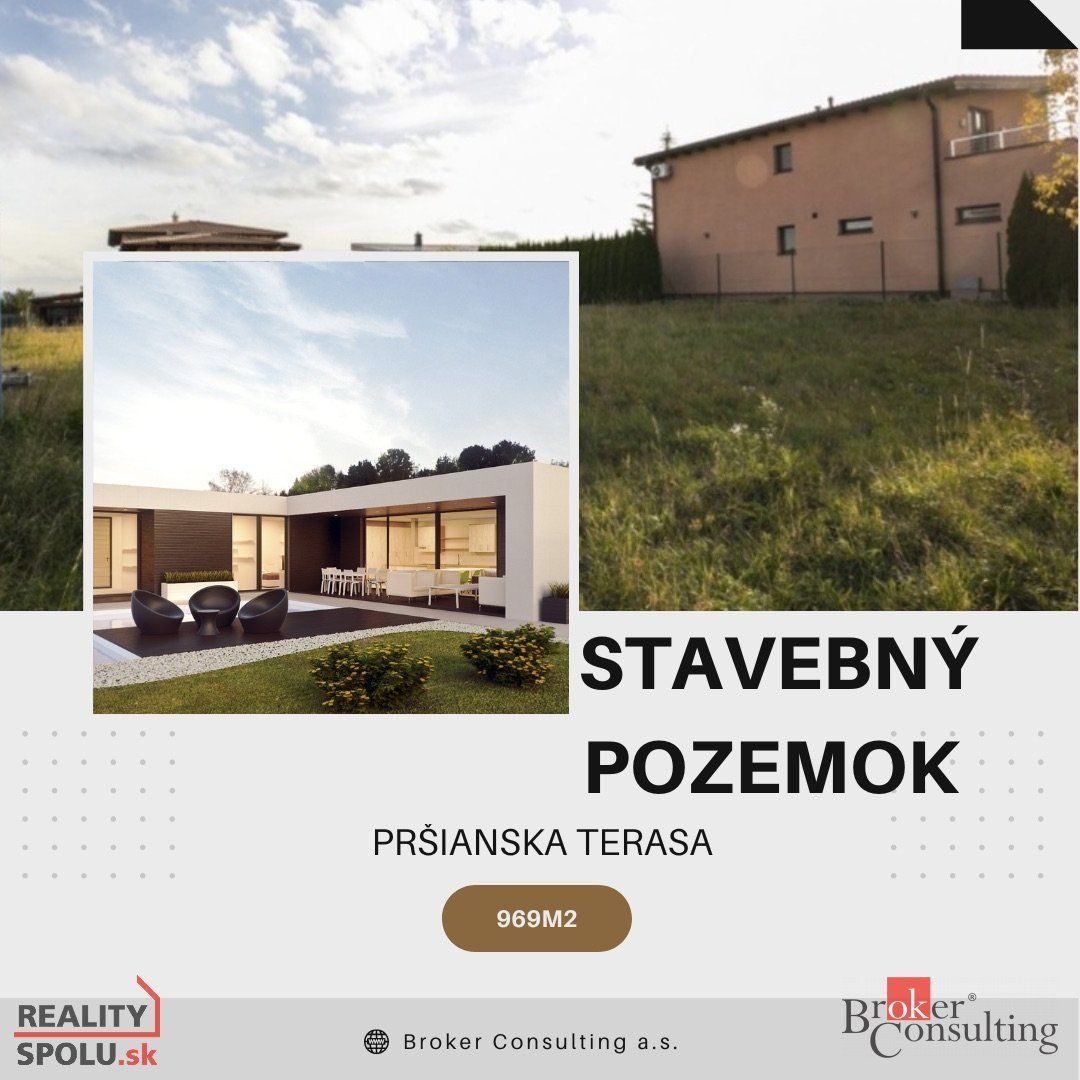 Na predaj slnečný stavebný pozemok na Pršianskej Terase, sta