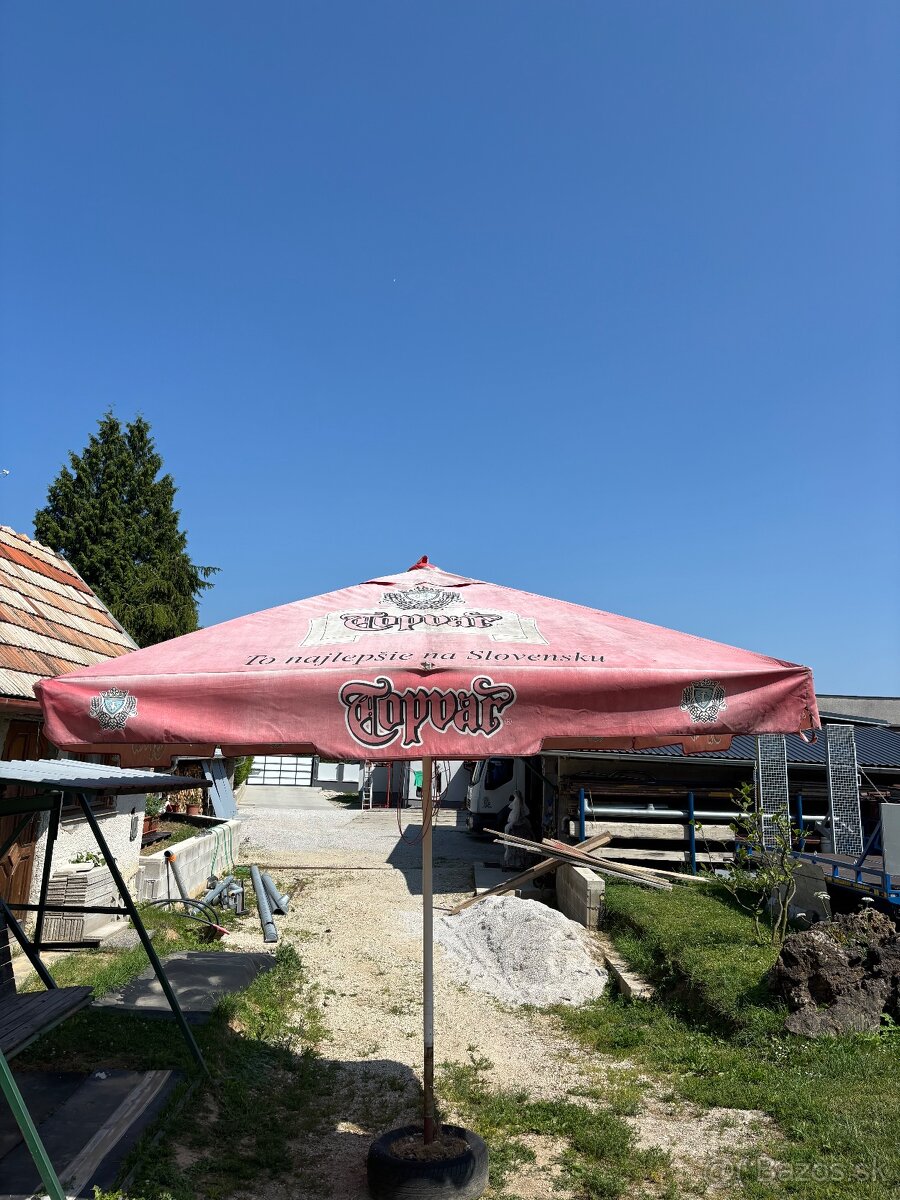 Záhradný slnečník 300x300 Konštrukcia