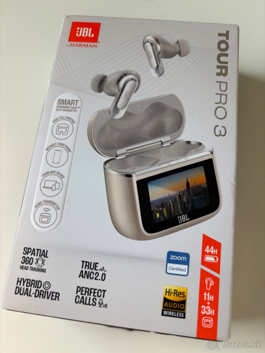 Jbl Tour Pro 3, beige & silver