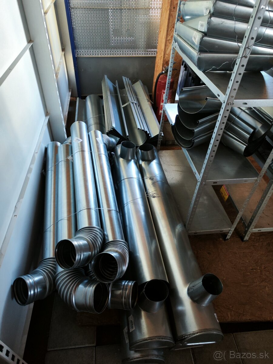 Odkvapový žľab 33 s koncovým hrdlom pozinkovaný