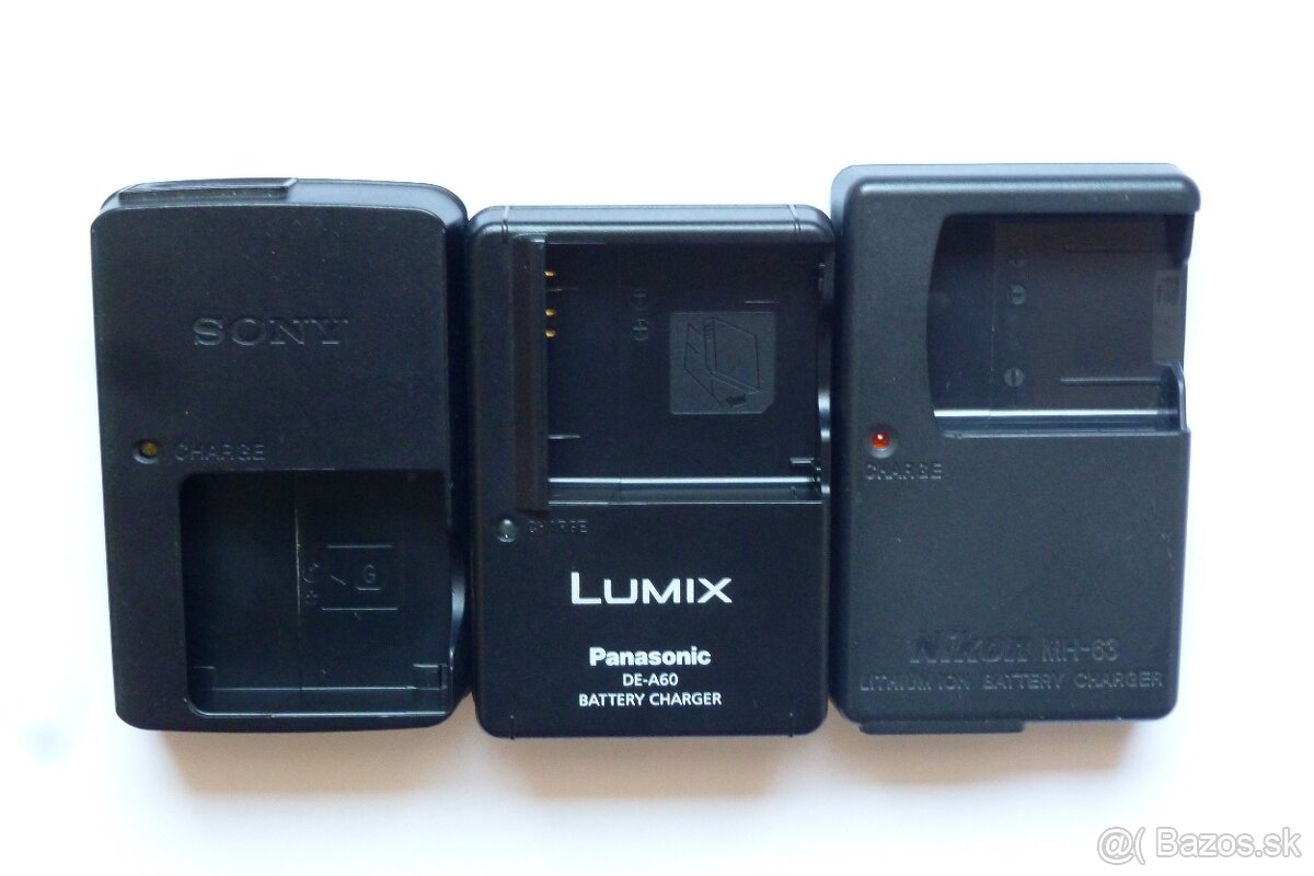 Nabíjačky na batérie fotoaparátov Sony, Nikon, Panasonic-Lum