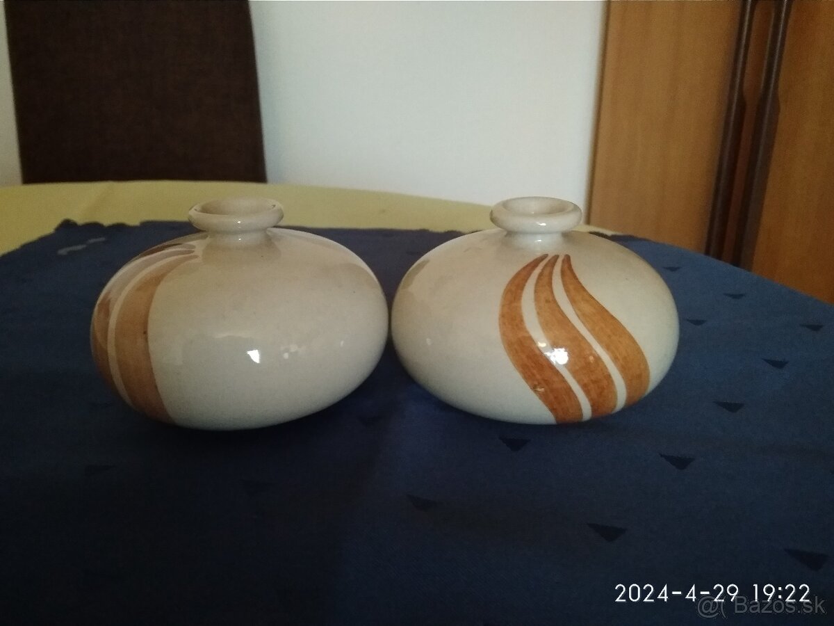 2x retro porcelánové vázičky