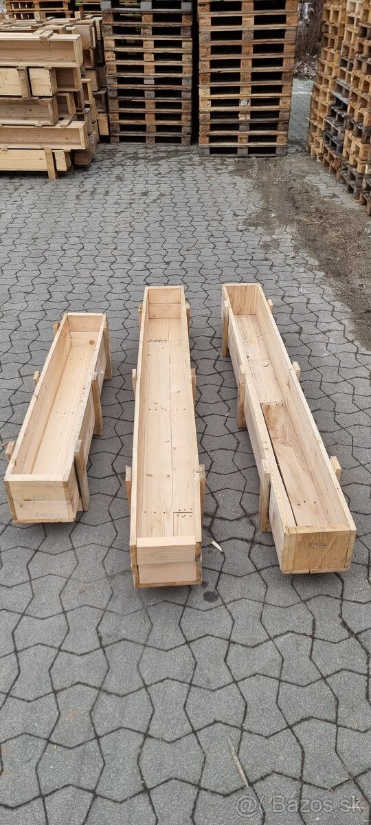 Drevené záhony - boxy 60 ks
