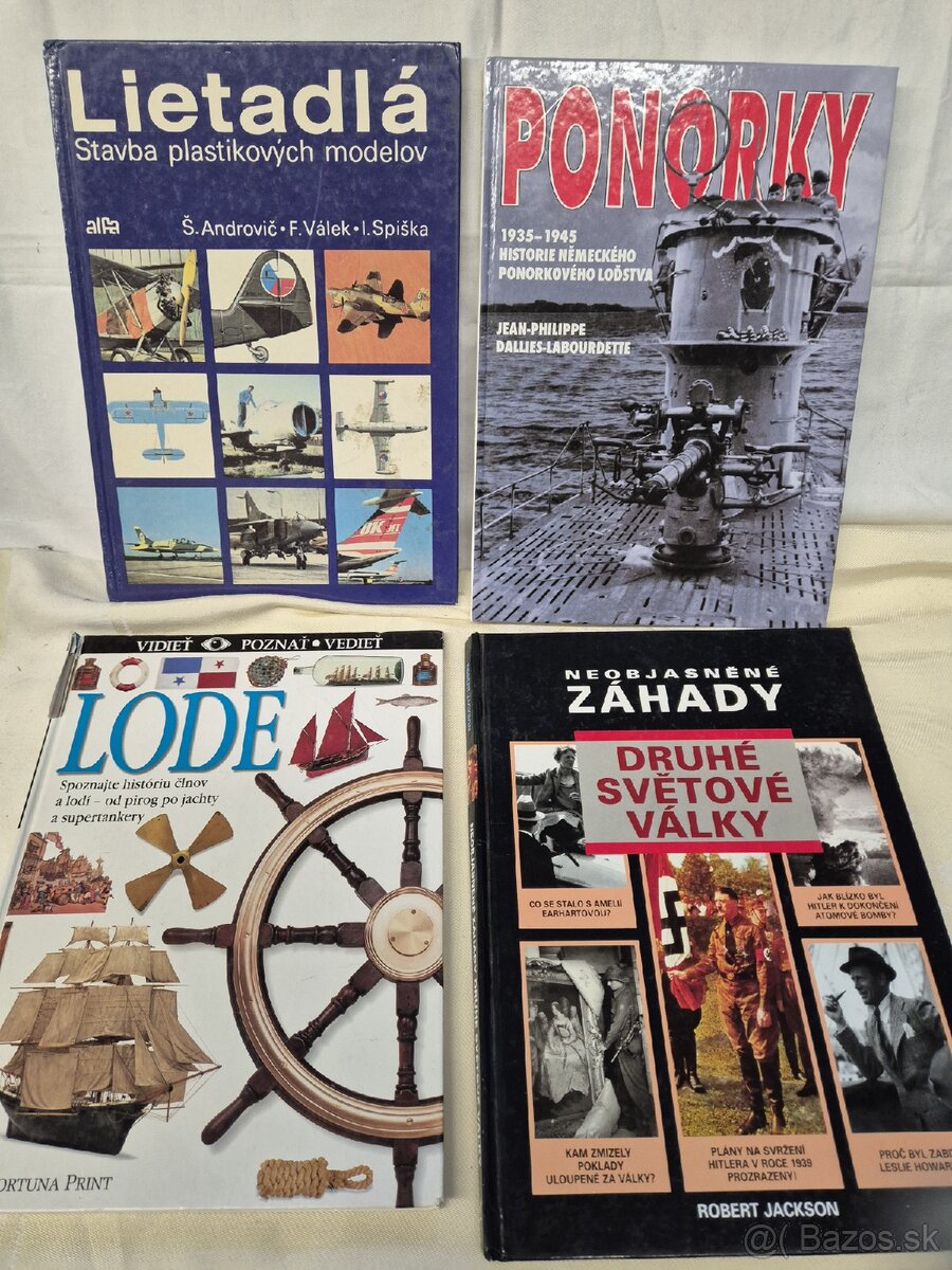 Predam knihy Lode,Ponorky,Lietadla a zahady 2s.vojny