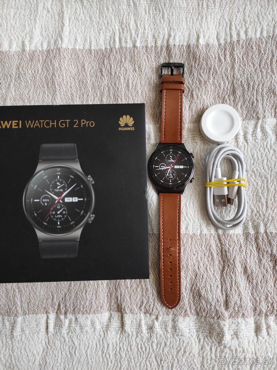 Huawei watch gt 2 pro čierne vo veľmi zachovalom stave samoz