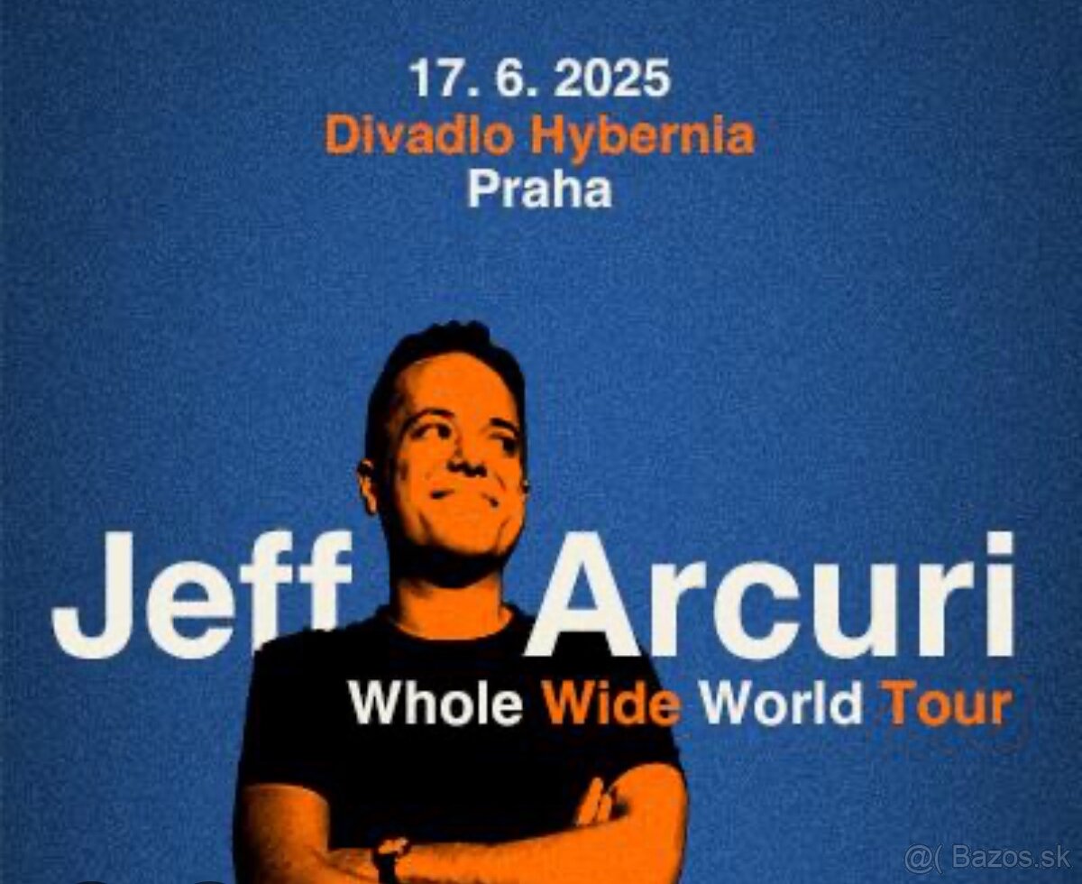 Jeff Arcuri Praha/ World Tour/ Divadlo Hybernia 17.6.