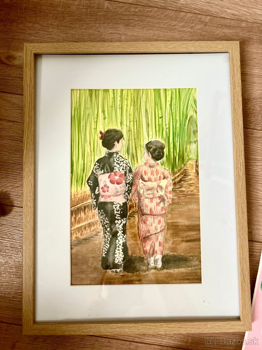 Akvarel Japonsko