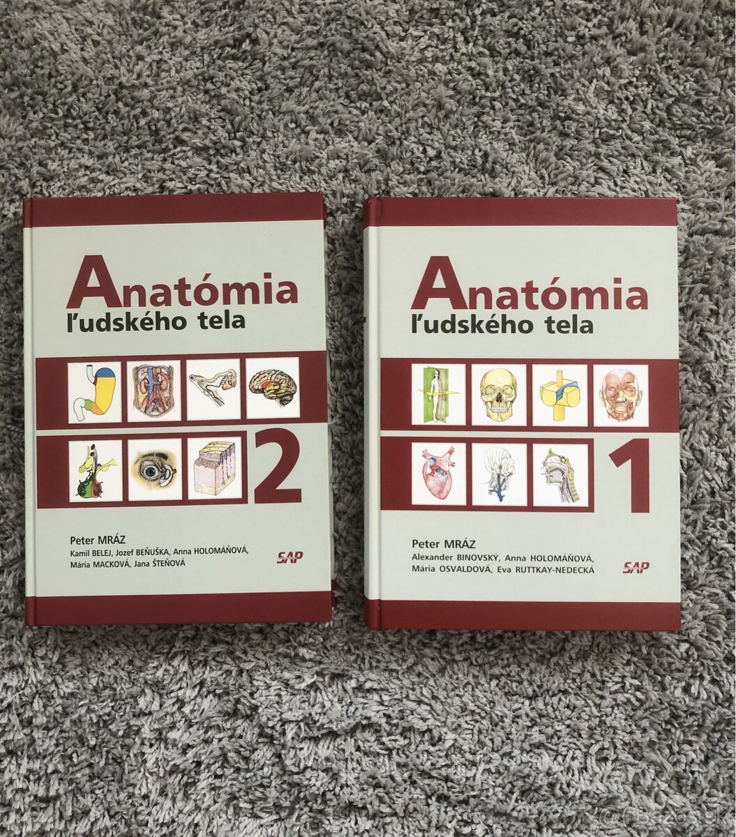 Predám dve knihy Anatómie
