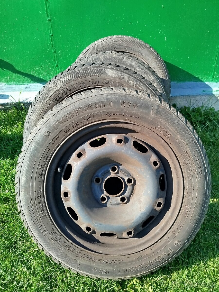 Predám plechové disky 5x100 r14