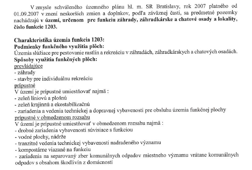 ID178 - pozemok na mobilný dom- BA - Záhorská Bystrica
