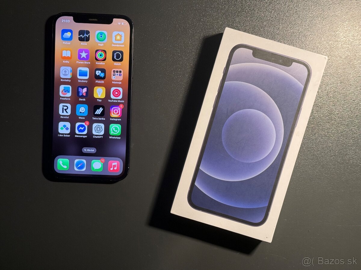 iPhone 12 128gb - TOP stav, 1 Rok záruka, 100% batéria