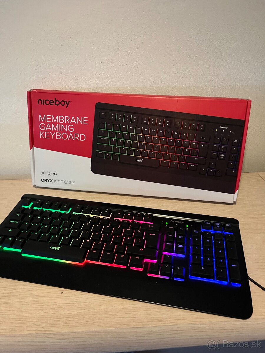 Predám hernú klávesnicu Niceboy ORYX K210 CORE
