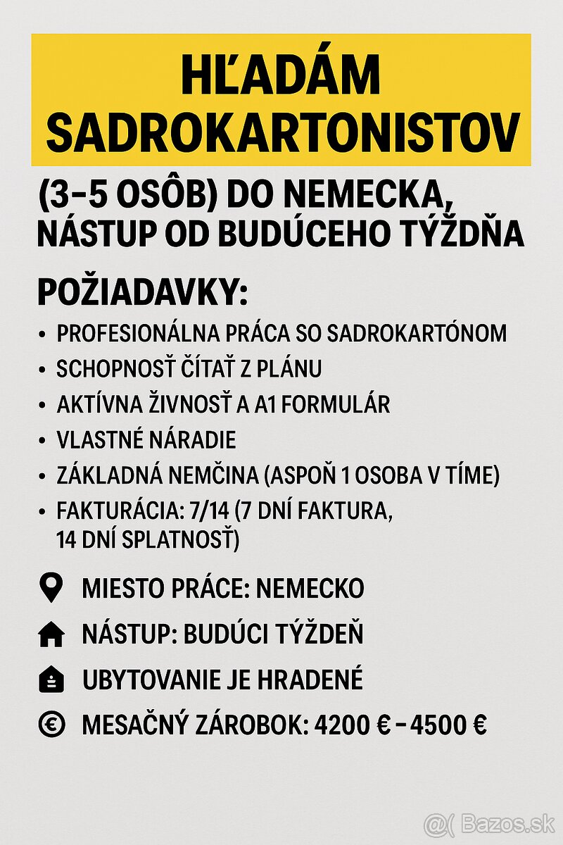 HĽADÁM SADROKARTONISTOV