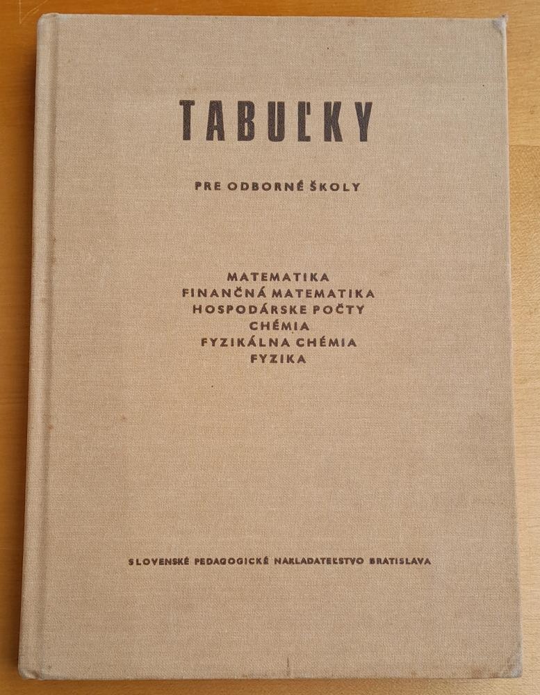 Tabuľky pre odborné školy