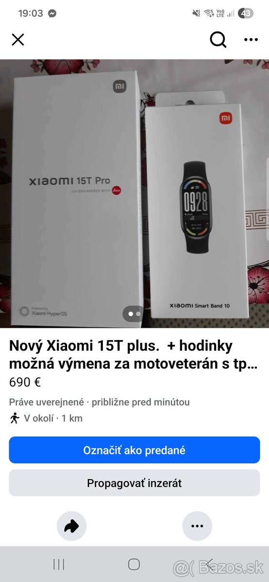 Vymením za jawa moto. Nový xiaomi 15T+
