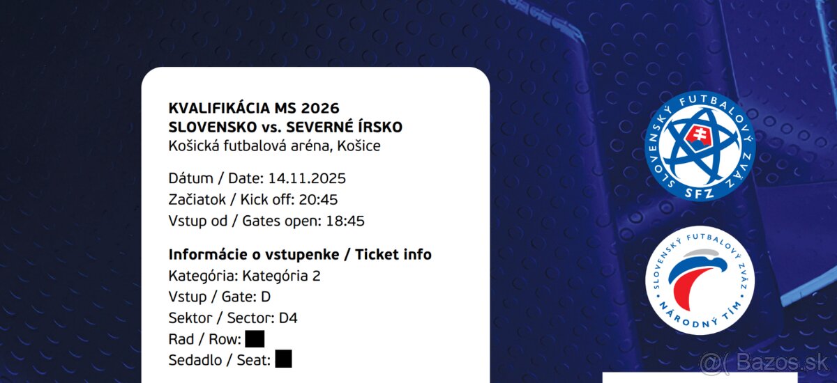 Slovensko - Severné Írsko