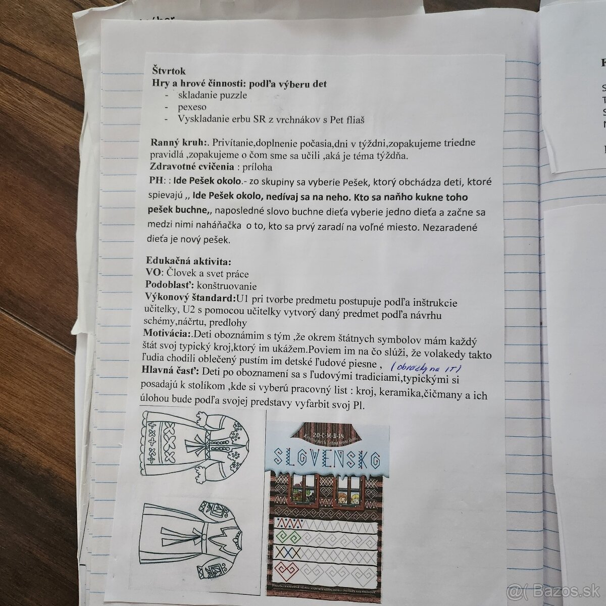 vypracovane pripravy do MŠ