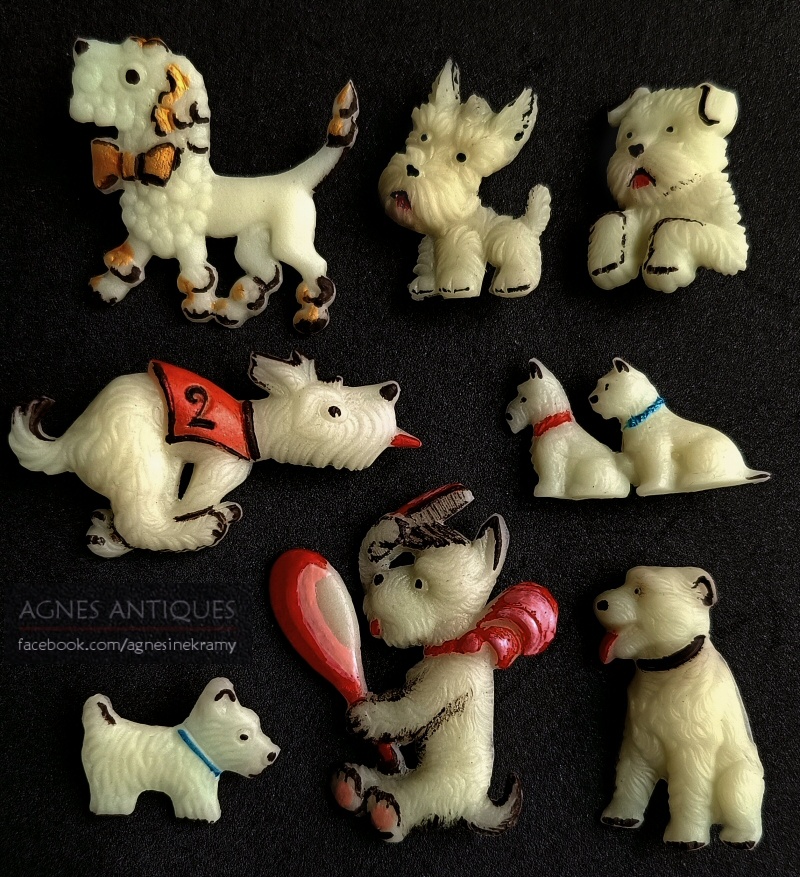 Fosforové brošne - psy - teriéry II.