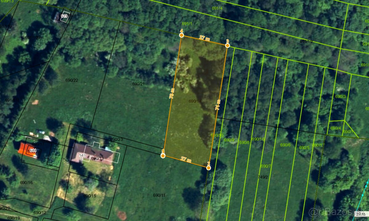 Pozemok - 2000 m2 - Veľká Lehota, okres Žarnovica