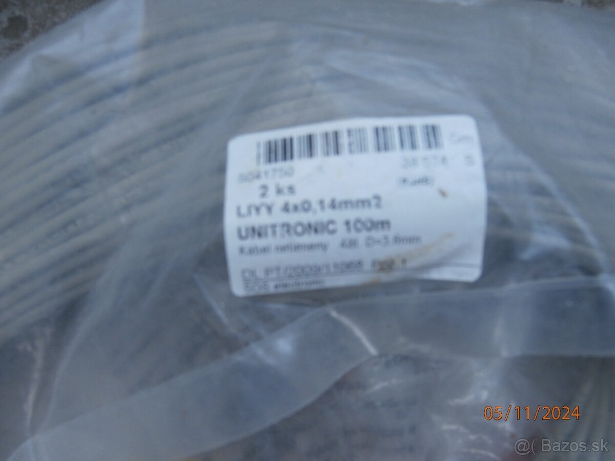 Kabel LIVY 4x0,14mm2/100m.