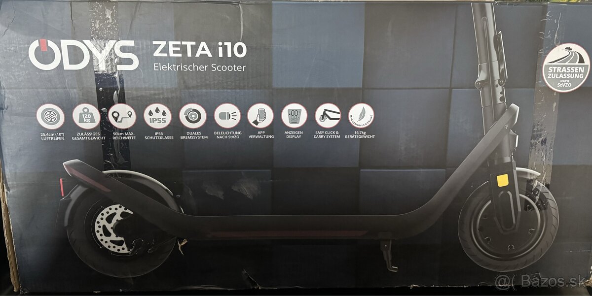 Odys Zeta i10 - nová elektrická kolobežka, e-scooter