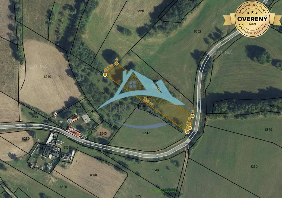 Rekreačné pozemky na predaj v lokalite Hrušov m2 2802