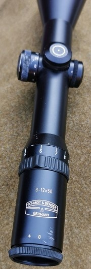 Puškohľad SCHMIDT & BENDER Germany červ. bod + BLASER m.