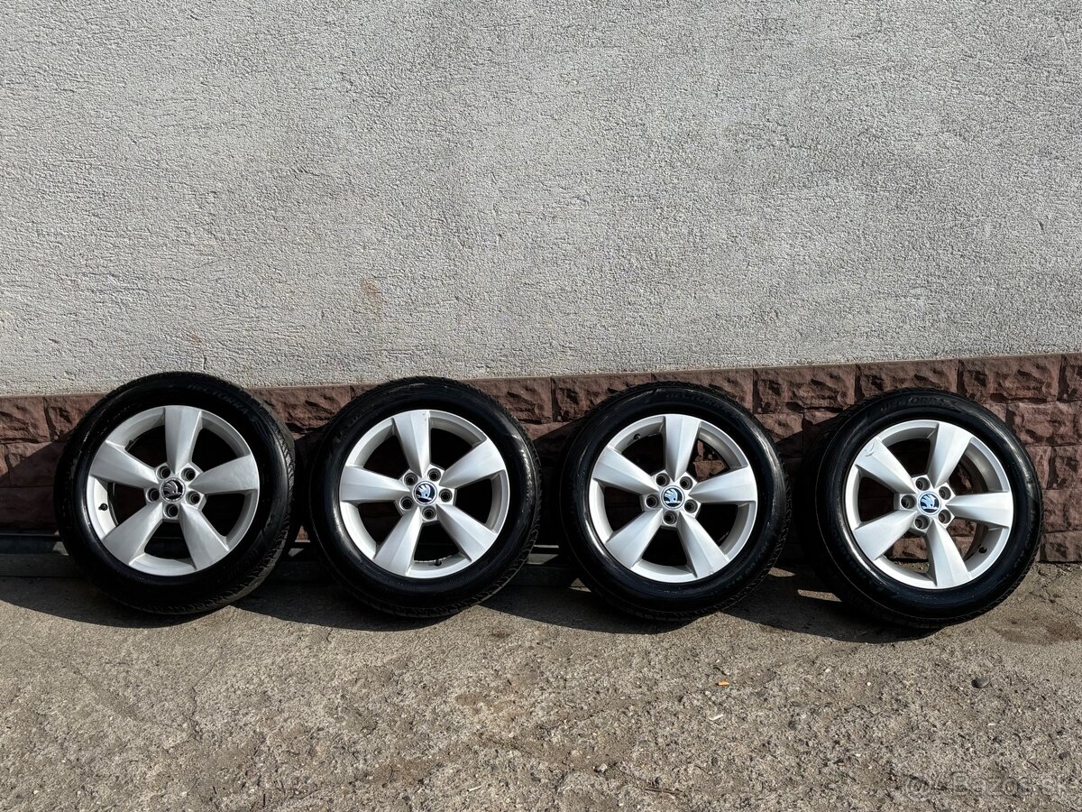 Alu Disky 5x100 r15 Škoda 185/60 r15 letné