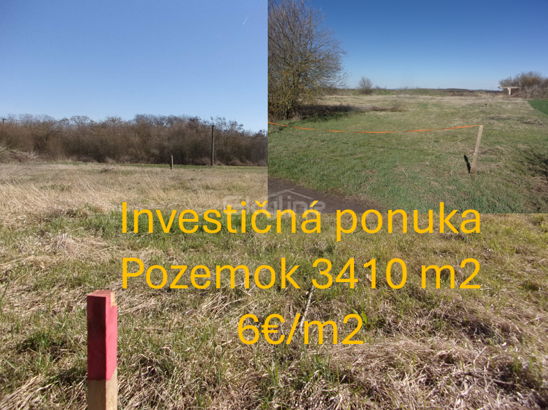 Exkluzívny predaj pozemku 3410 m2, Málaš, Levice