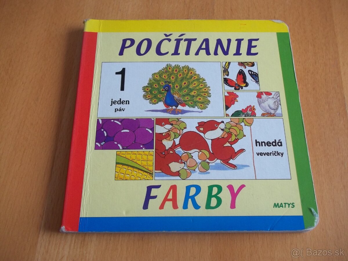 Knižka pre deti - Počítanie, farby