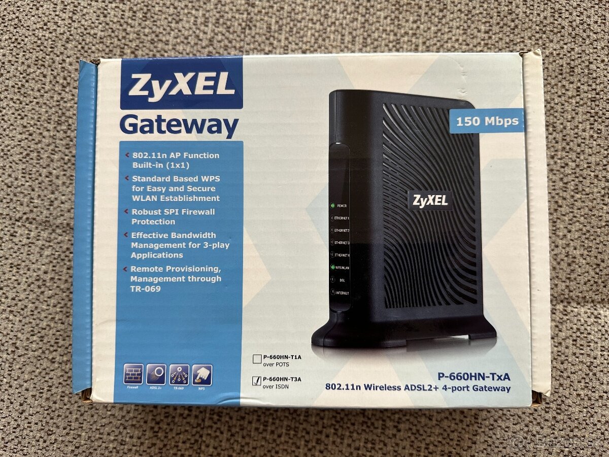 Predám router ZyXEL P-660HN-TxA ADSL 4 port