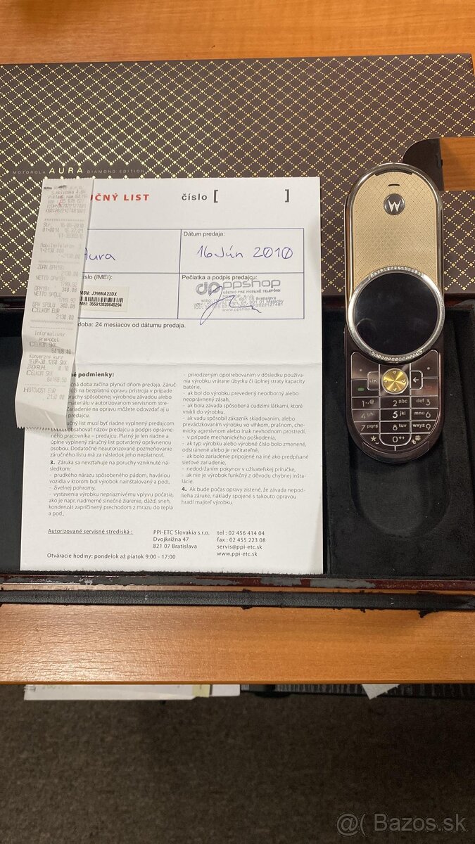 Motorola AURA R1 DIAMOND EDITION