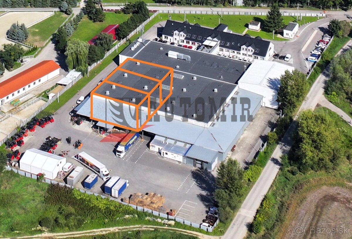Sklad 250/280 m² – pri D1, 24/7 prístup, parkovanie