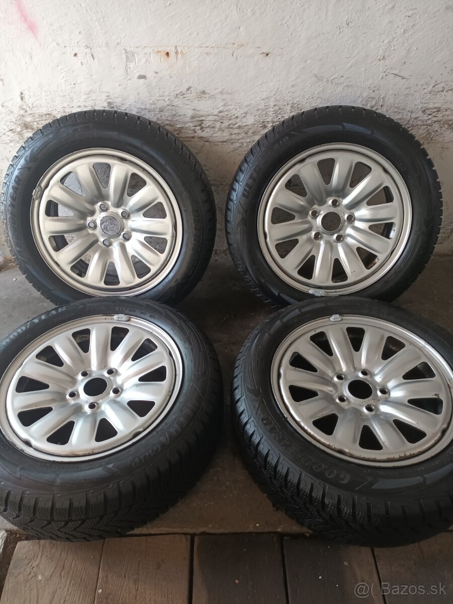 Zimné 205/55 r16 Good Year na diskoch 5x112