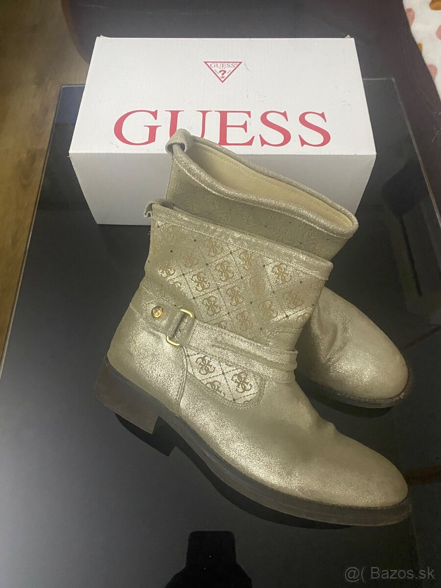 Guess kožene čižmy