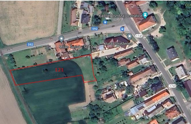 Predám rozsiahly pozemok v obci Ostratice