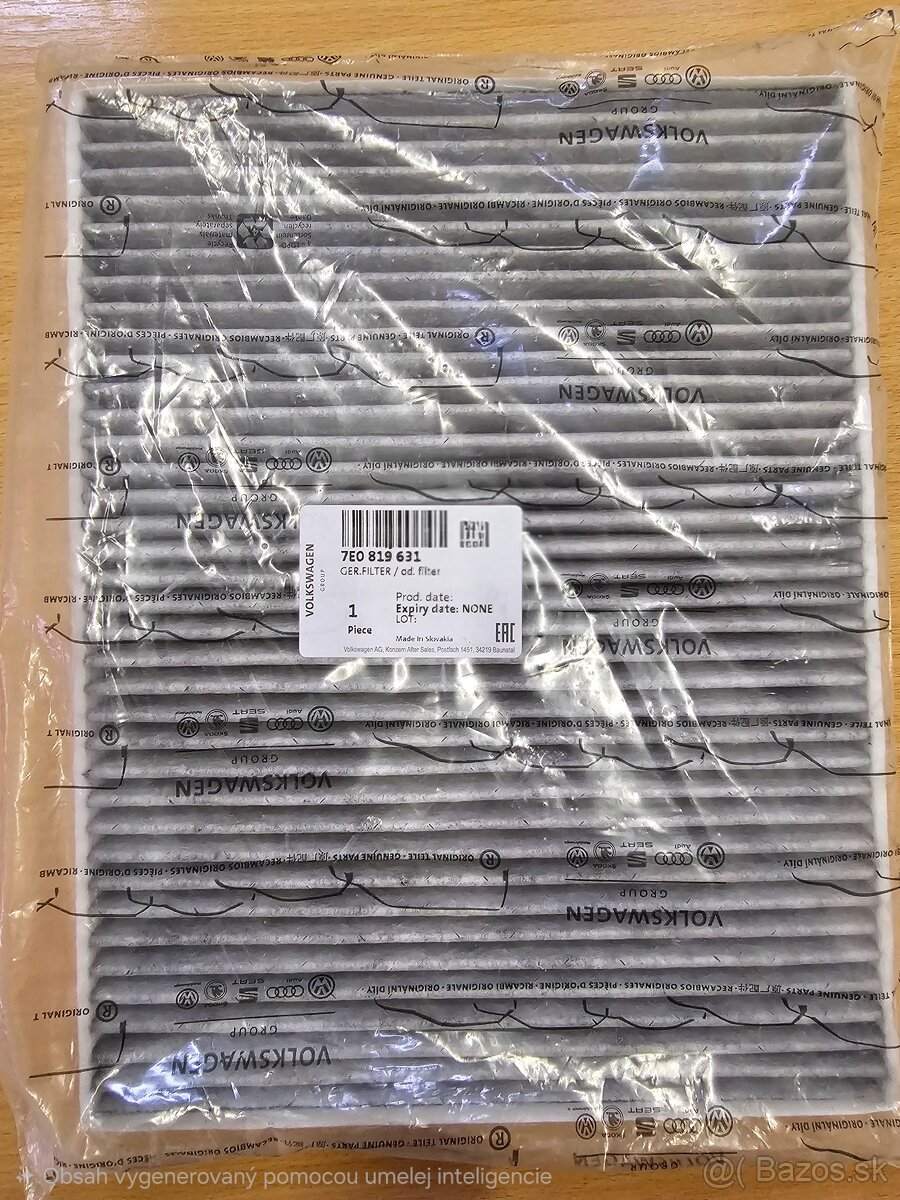 Ponúkam originálny peľový filter pre VW, PORSCHE, AUDI