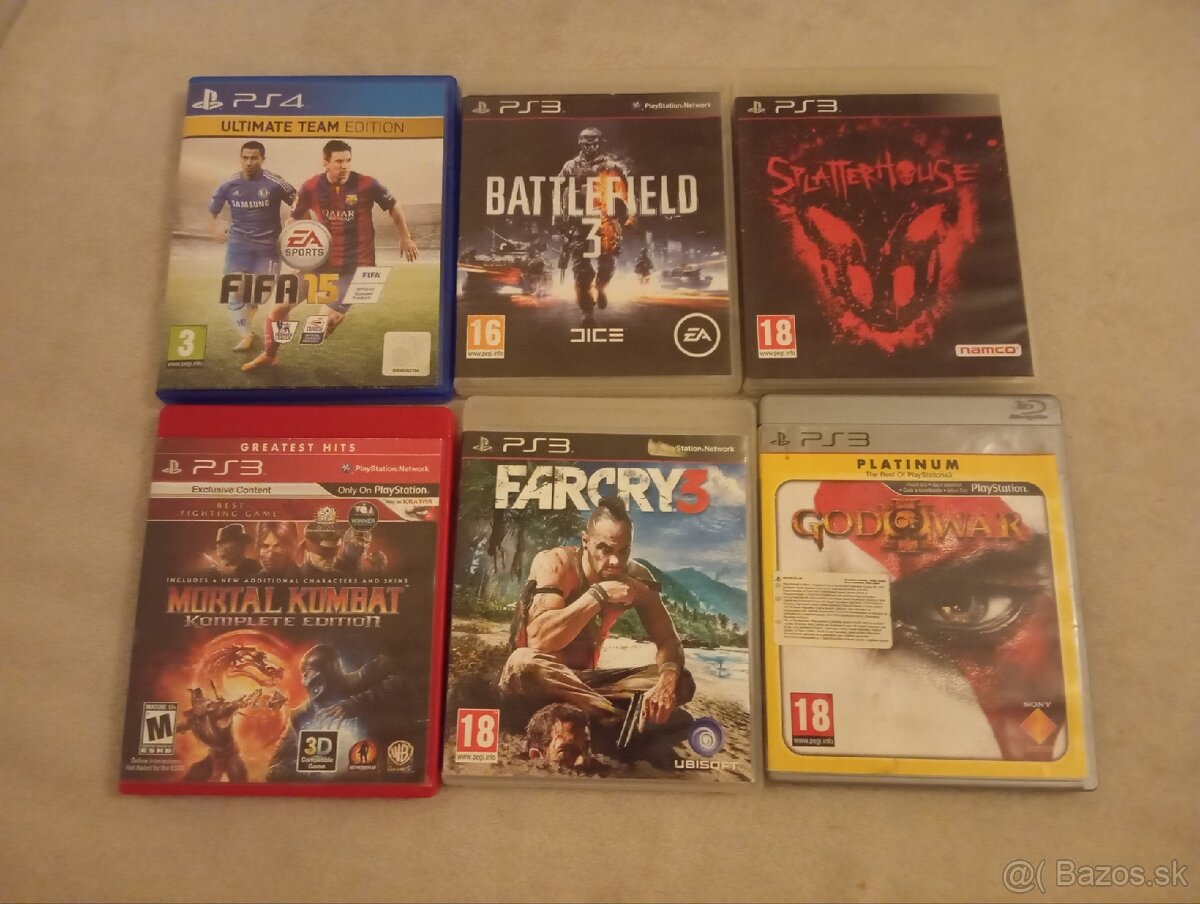 PS3 a PS4 hry – výborný stav