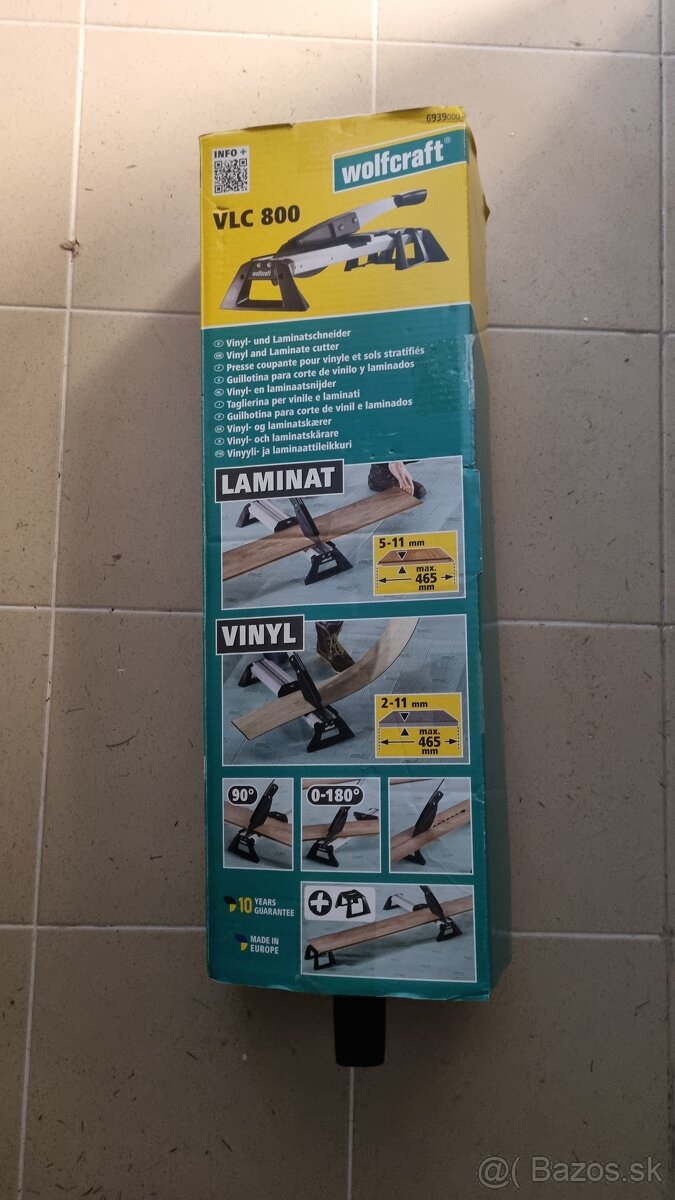 Wolfcraft vlc 800, rezacka vinylovej a laminatovej  podlahy