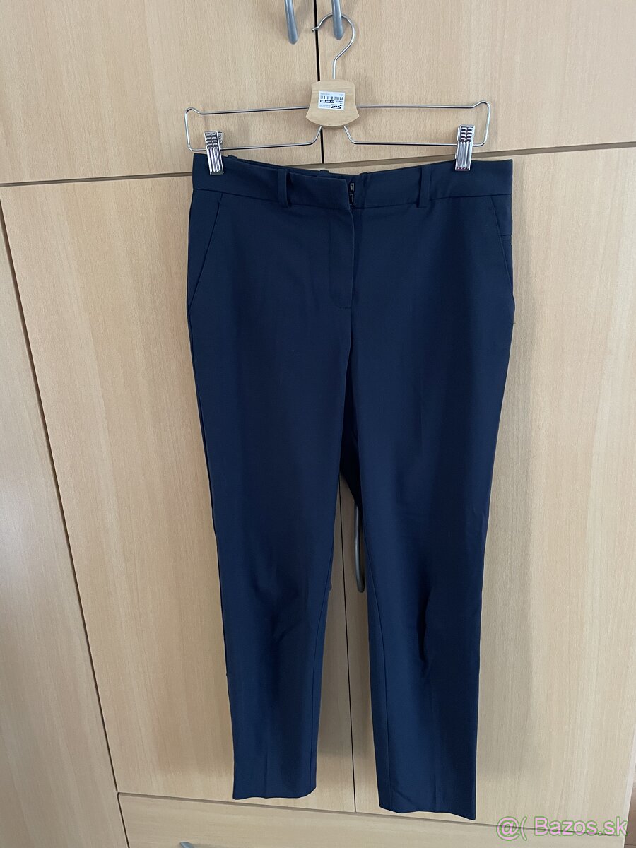 Mango Basic nohavice modré, veľkosť 36
