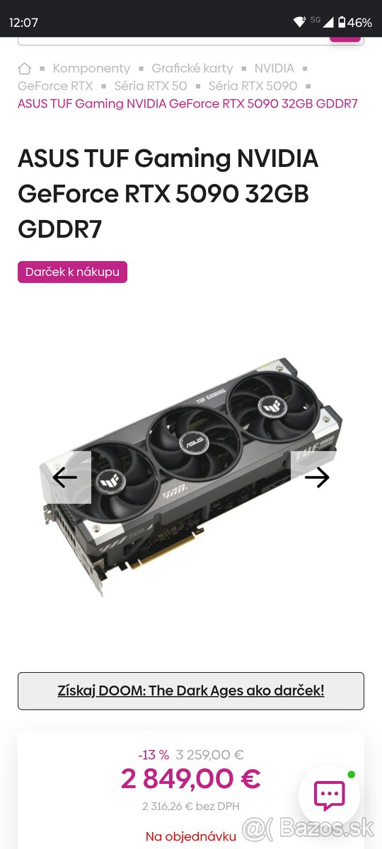 ASUS TUF Gaming NVIDIA GeForce RTX 5090 32GB GDDR7