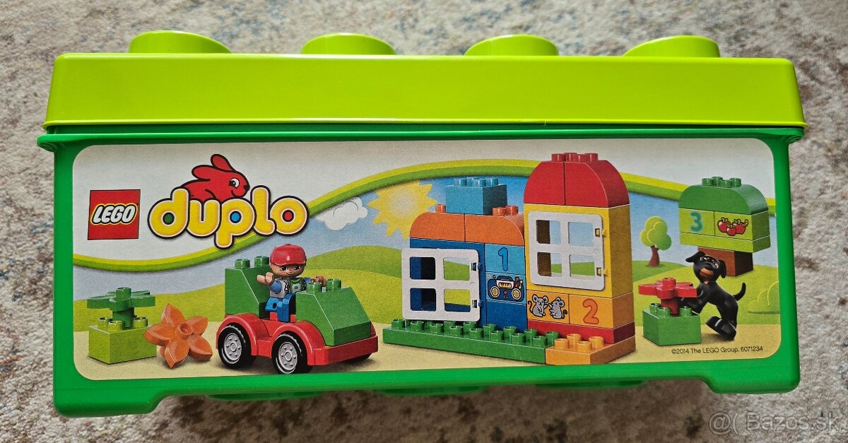 Leho Duplo box plny zabavy 10572 pes auto chlapcek